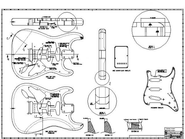 Fender Stratocaster Drawings 01_2