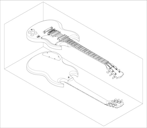 Gibson SG Isometric View 01