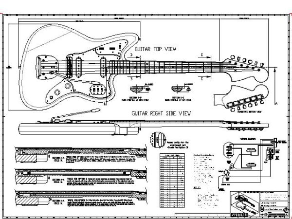 Fender Jaguar Drawings 01_1
