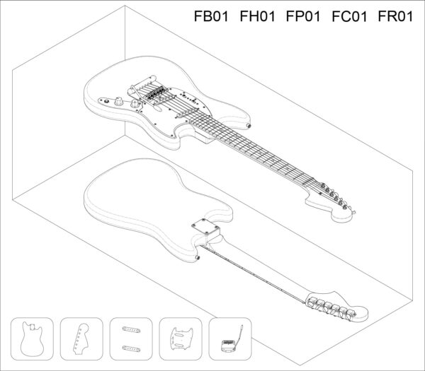 Fender Mustang Isometric View 01