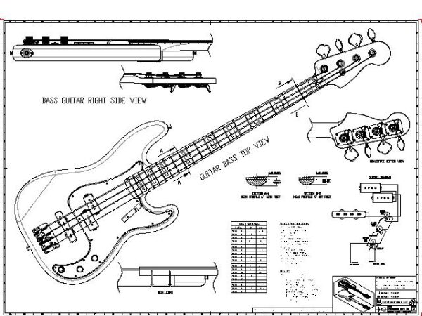 Fender Precision Bass Drawings 02_1