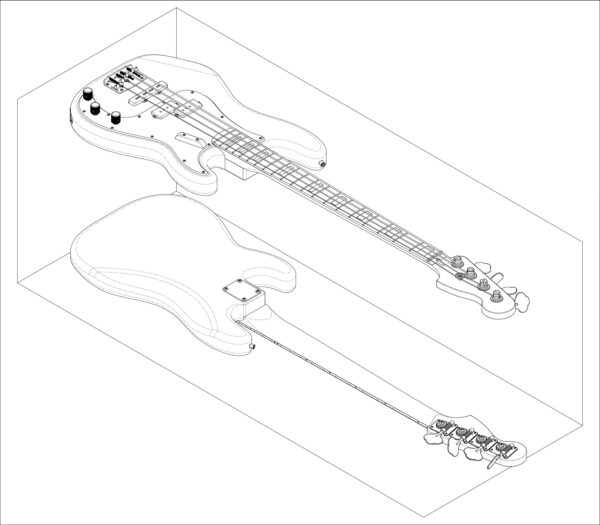 Fender Precision Bass Isometric View 02