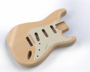 Stratocaster Body 3D CAD Files