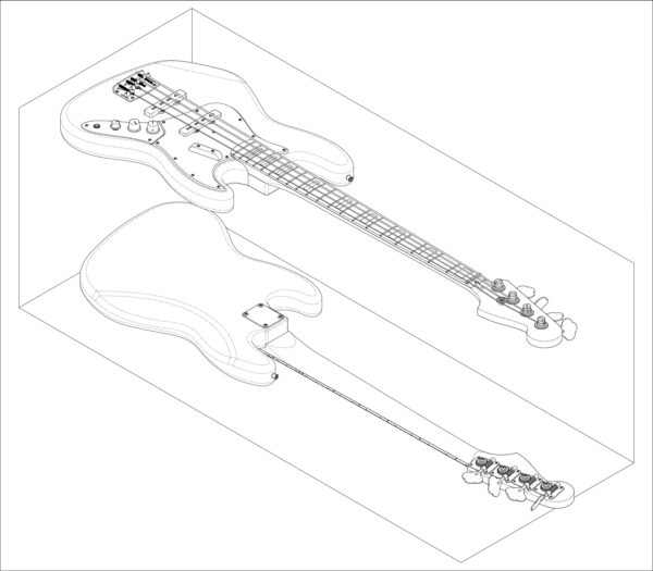 Fender Jazz Bass Isometric View 01