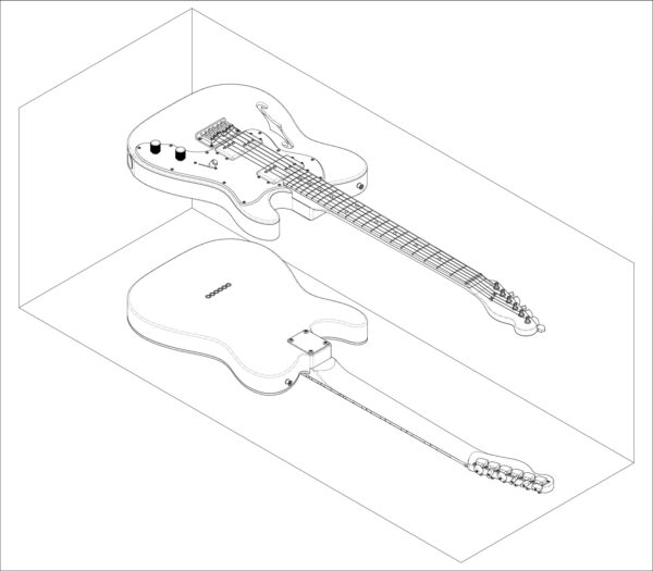 Fender Telecaster Isometric View 08