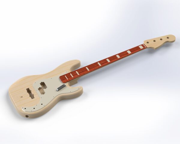 Precision Bass + Middle Pickup 3D 1