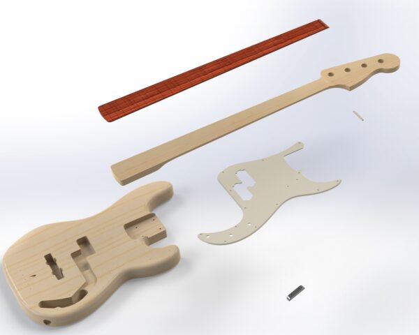 Precision Bass + Middle Pickup 3D 2