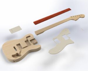 Telecaster Deluxe Ultra ’72 3D CAD Files