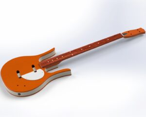 Danelectro Longhorn Bass 3D CAD Files
