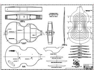 Hofner 500/1 Violin Bass PDF Plans Blueprint – Electric Bass 01