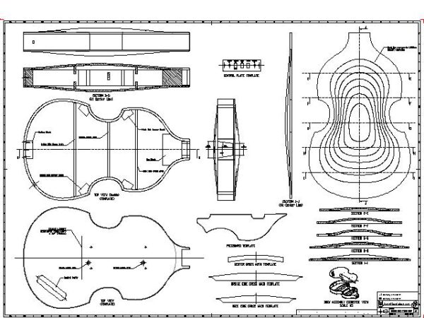 Hofner 500-1 Bass Drawings 01_2