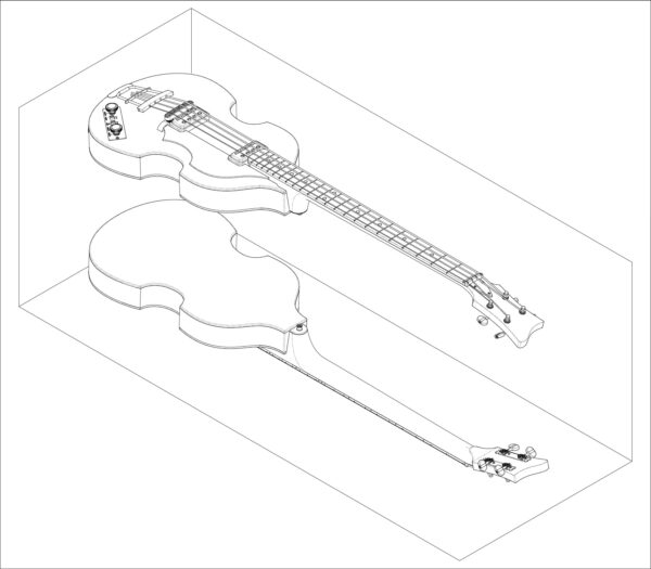 Hofner 500-1 Bass Isometric View 01