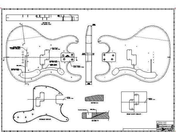 2000s Mosrite Mark II Bass Drawings 01_2