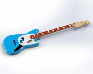 Precision Bass (J-Bass Pickup + P-Bass Pickup) 3D Model CAD Files