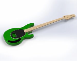 Ernie Ball Music-Man StingRay 4 3D Model CAD Files