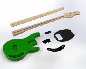 Ernie Ball Music-Man StingRay 4 3D Model CAD Files