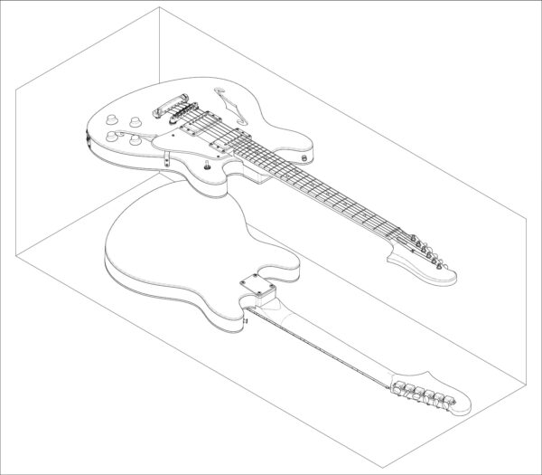 Fender Starcaster Isometric View 01
