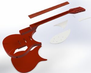 Rickenbacker 350/12 3D Model CAD Files