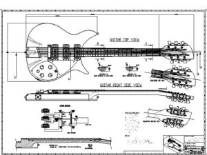 Rickenbacker 350/12 – PDF Plans Blueprint – Electric Guitar 01
