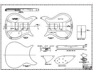 Rickenbacker 350/12 – PDF Plans Blueprint – Electric Guitar 01