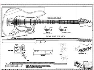 Classic Vibe Bass VI – PDF Plans Blueprint – Electric Bass 01